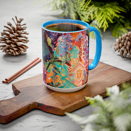 Golden Wisteria Symphony Colorful Mugs (11oz, 15oz)