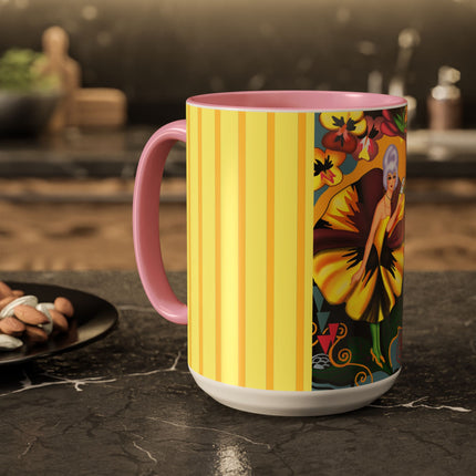 Enchanted Pansy Elegance Colorful Mugs (11oz, 15oz)