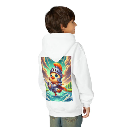 Valiant Duck Youth Hooded Sweatshirt – Courage, Adventure & Playful Heroism