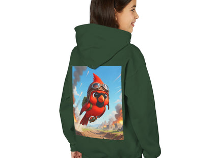 Cardinal Dive Bomber Youth Heavy Blend Hooded Sweatshirt