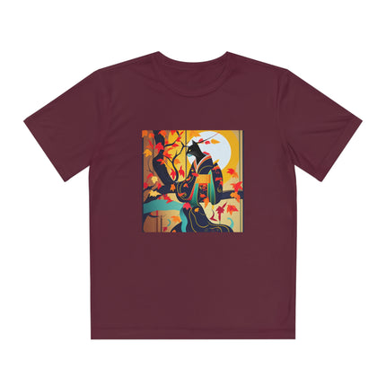 Black Cat in Kimono Youth Competitor Tee