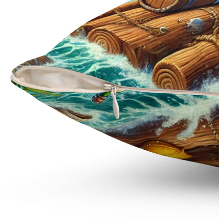 The Daring Drake Spun Polyester Square Pillow