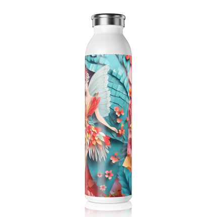 Hibiscus Fairy Slim Water Bottle