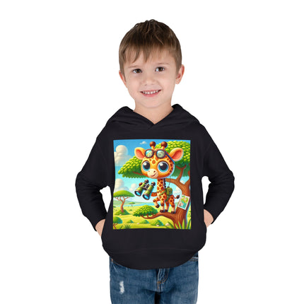 Giraffe Lookout Toddler Pullover Fleece Hoodie