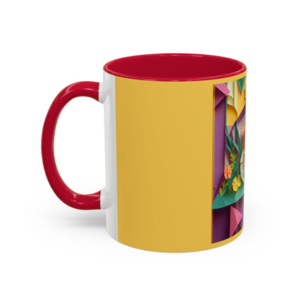 Origami Bicycle Colorful Mugs (11oz, 15oz)
