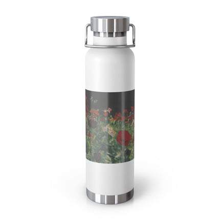 Poppies (A Study of Poppies for Carnation, Lily, Lily, Rose) by John Singer Sargent Copper Vacuum Insulated Bottle, 22oz