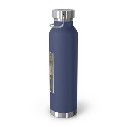 Whispers of Love: A Vintage Art Deco Fairytale Copper Vacuum Insulated Bottle, 22oz