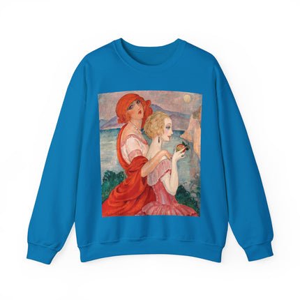 Sur la Route d'Anacapri by Gerda Wegener Heavy Blend™ Crewneck Sweatshirt