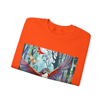Colorful Raptor Unisex Heavy Blend™ Crewneck Sweatshirt
