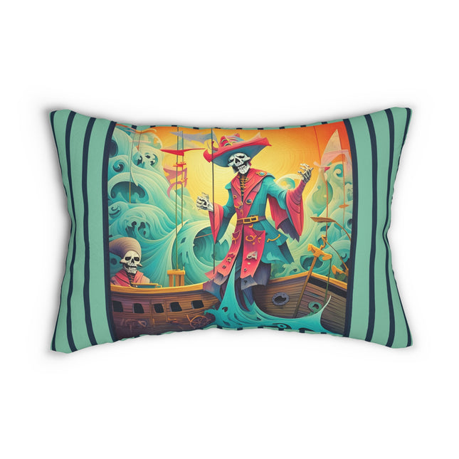 Skeleton Crew of the Misty Seas Spun Polyester Lumbar Pillow