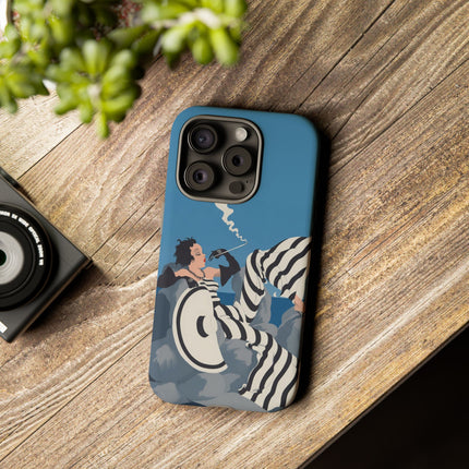 Art Deco Smoker Phone Case – Glamorous Lounging & Timeless Allure