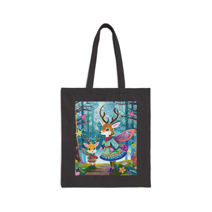 Enchanted Encounter Cotton Canvas Tote Bag