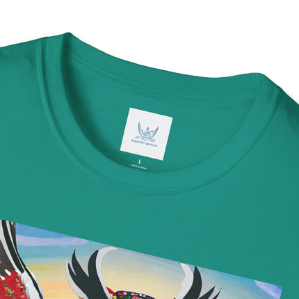 Cyberpunk Samurai Owl Softstyle T-Shirt
