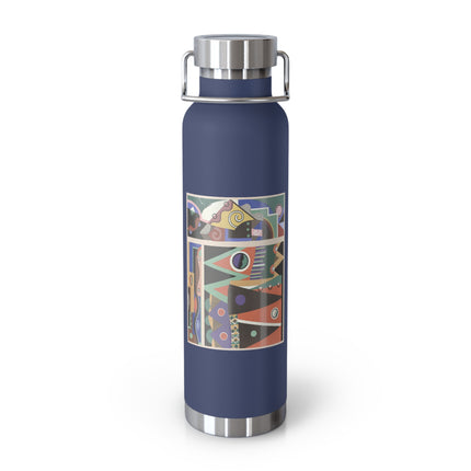 Collection decors et couleurs Pl.03 by Georges Valmiers Copper Vacuum Insulated Bottle, 22oz