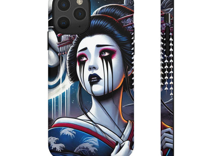Geisha’s Black Ink Tears Phone Cases