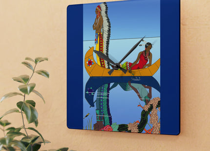 Le long du Missouri by George Barbier Acrylic Wall Clock