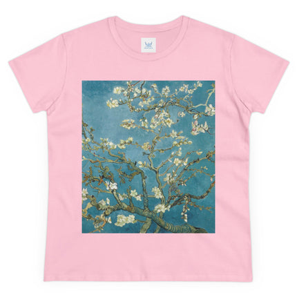 Almond Blossom by Vincent van Gogh Women's Midweight Cotton Tee