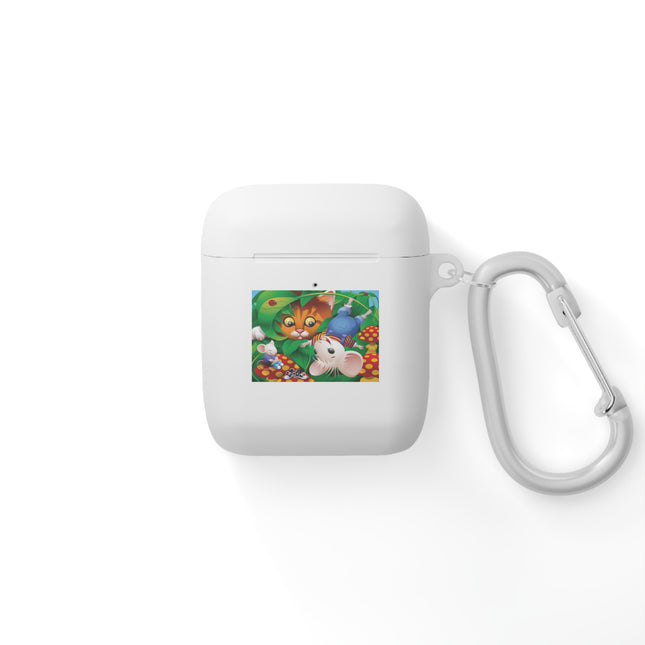 Curious Tabby & Merry Mice – Woodland Adventure AirPods Case
