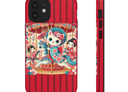 Geisha Kitten's Enchanted Carousel Phone Cases