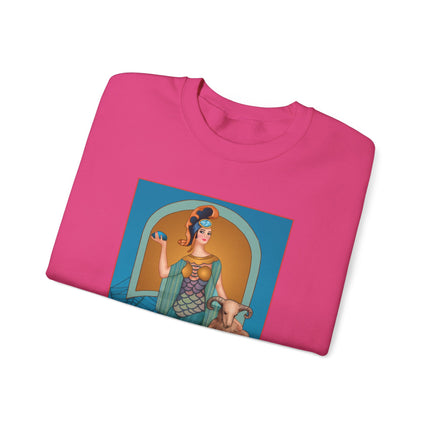 March & Aquamarine (Gem Series) by Sofia Chiostri Unisex Heavy Blend™ Crewneck Sweatshirt
