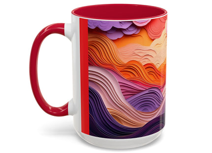 Dramatic Sunset Sky Colorful Mugs (11oz, 15oz)