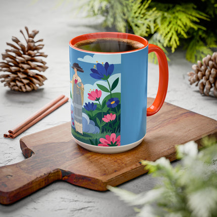 Garden Of New Beginnings Colorful Mugs – Art Deco Floral Elegance
