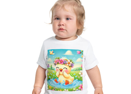 Springtime Splash Duckling Baby Short Sleeve T-Shirt