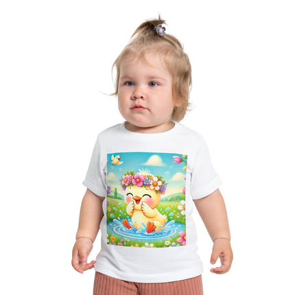 Springtime Splash Duckling Baby T-Shirt – Joyful Moments & Sunny Spring Days