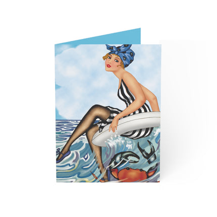 Playful Waves and Fashion Follies Greeting Cards (1, 10, 30, and 50pcs)