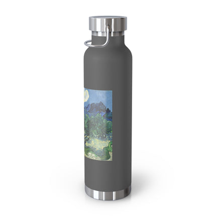 Olive Trees by Vincent Van Gogh Copper Vacuum Insulated Bottle, 22oz