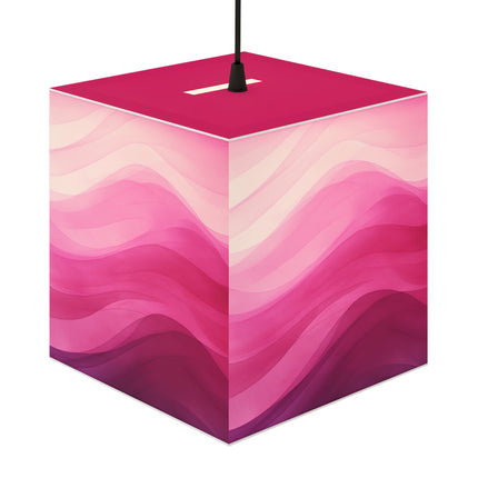 Autumn Serenade in Fuchsia and Pink Light Cube Lamp
