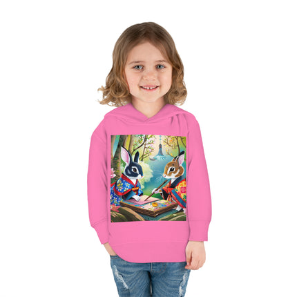 Fairy Animals Writing Wishes Toddler Pullover Fleece Hoodie