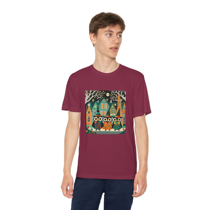 Night of the Trick-or-Treating Owlets Youth Competitor Tee