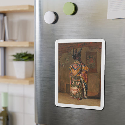 A Buddhist Lama at a Feast at Pemionchi Monastery by Vasily Vereshchagin Die-Cut Magnets (5 Sizes)