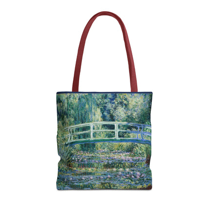 Water Lilies and Japanese Bridge by Claude Monet Tote Bag (AOP)