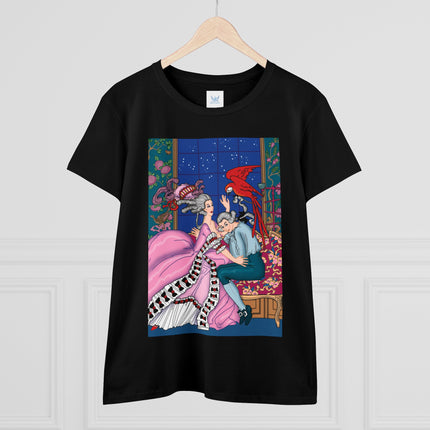 The Jealous Parrot by George Barbier Women's Midweight Cotton Tee