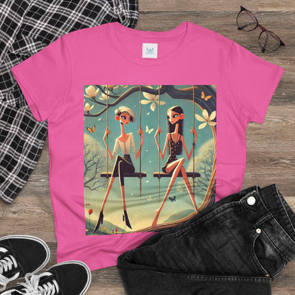 Whispers on the Spring Swing Cotton Tee