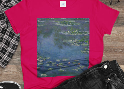 Water Lilies by Claude Monet Women's Midweight Cotton Tee