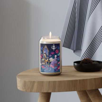 🎼🌺 The Midnight Music Lesson Scented Soy Candle – Art Deco Floral Romance