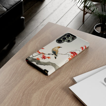 Japanese Bird on Maple by Ohara Koson Phone Cases