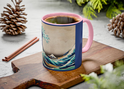 The Great Wave off Kanagawa by Katsushika Hokusai Colorful Mugs (11oz, 15oz)