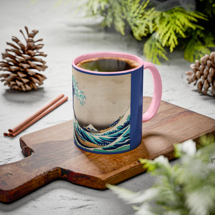 The Great Wave off Kanagawa by Katsushika Hokusai Colorful Mugs (11oz, 15oz)