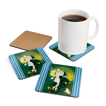 The Enchanted Encounter Corkwood Coaster Set