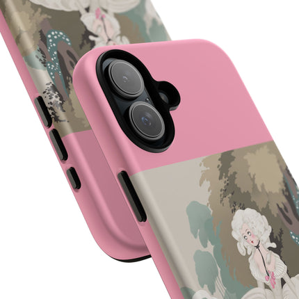 Rococo Garden Reader Phone Case – Whimsical Elegance & Timeless Charm