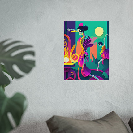 Dance of the Skeleton Ballerinas Fine Art Posters
