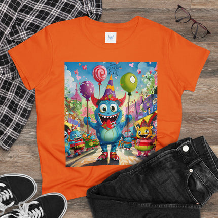 Monster Parade Madness Women's Midweight Cotton Tee