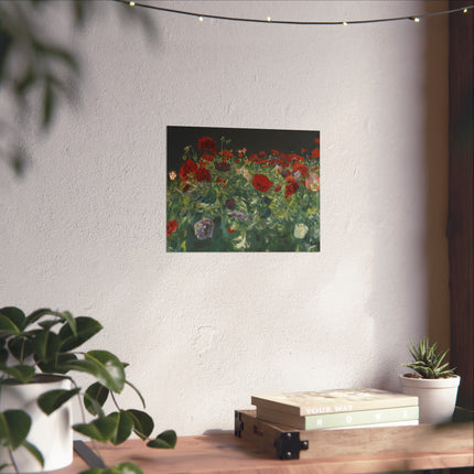 Poppies (A Study of Poppies for Carnation, Lily, Lily, Rose) by John Singer Sargent Matte Horizontal Posters