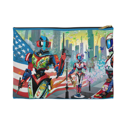 High Fashion Cyberpunk CIA Robots Pencil Case