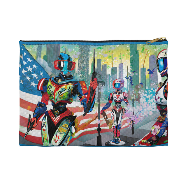High Fashion Cyberpunk CIA Robots Pencil Case