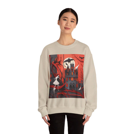 Halloween Night Scene Unisex Heavy Blend™ Crewneck Sweatshirt